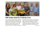 DRK dankt für 25-jährige Treue – WN 29.08.2019